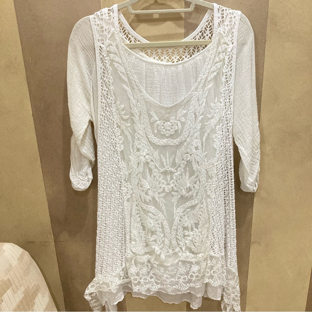 White Lace Women's 2Piece Dress-Italy
Hippy Peasant Fairy